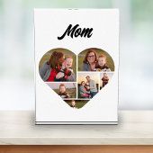 Tijdloze hartvorm moeder familie collage fotoblokken