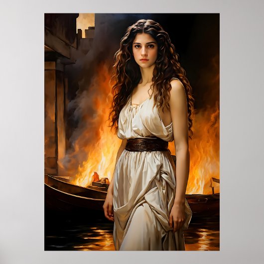 "Tijdloze Helen: Trojes Katalysator" Poster (Voorkant)