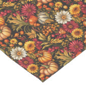 Tijdloze Herfst Bloemen Tafelloper Warm Aardse Ton (Hoek)