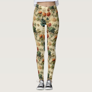 Tijdloze herfst oogst in warme gedempte tinten leggings
