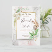 Tijdloze huwelijksuitnodigingen: elegante stijlen kaart (Staand voorkant)