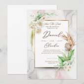 Tijdloze huwelijksuitnodigingen: elegante stijlen kaart (Voorkant / Achterkant)