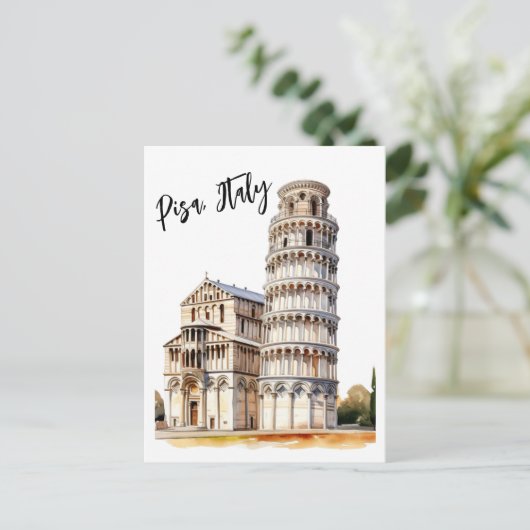 Tijdloze iconen van Pisa Briefkaart (Staand voorkant)