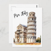 Tijdloze iconen van Pisa Briefkaart (Voorkant / Achterkant)