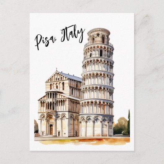 Tijdloze iconen van Pisa Briefkaart (Voorkant)