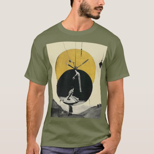 tijdloze illusie | Surreal Collage Art T-shirt (Voorkant)