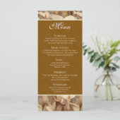 Tijdloze Ivoren Calla Lelies Aesthetische Boho Bru Menu (Staand voorkant)