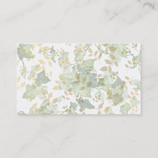 Tijdloze Ivy Visitekaartje (Achterkant)