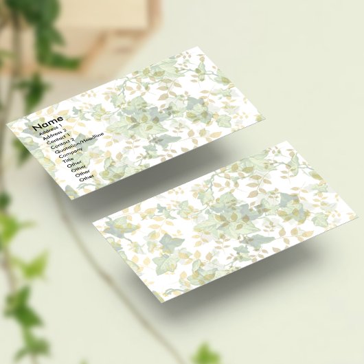 Tijdloze Ivy Visitekaartje