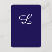 Tijdloze katholieke monogram omslagkaart informatiekaartje (Achterkant)