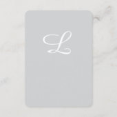 Tijdloze katholieke monogram omslagkaart informatiekaartje (Achterkant)