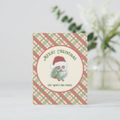 Tijdloze kerst gelegd briefkaart (Staand voorkant)