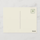 Tijdloze kerst gelegd briefkaart (Achterkant)