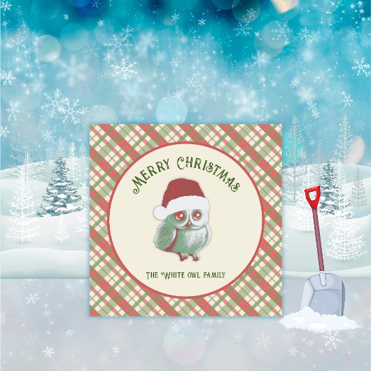 Tijdloze Kerst Plaid Kaart
