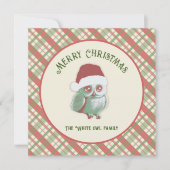 Tijdloze Kerst Plaid Kaart (Voorkant)