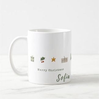 Tijdloze Kerst Wens Koffie Mok Design