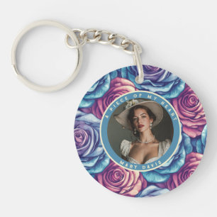 Tijdloze kerstcadeaus voor vrouw Florale Roos Sleutelhanger