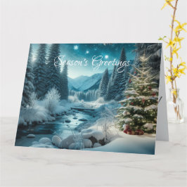 Tijdloze Kerstcharme: Vintage Kerstkaart Kaart