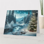 Tijdloze Kerstcharme: Vintage Kerstkaart Kaart (Voorkant)