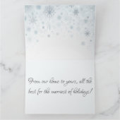 Tijdloze Kerstcharme: Vintage Kerstkaart Kaart (Binnen)