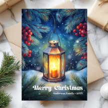 Tijdloze Kerstlantern roestige dennenkrans