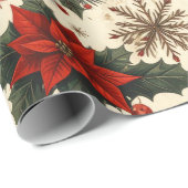 Tijdloze Kerstmis Cadeaupapier (Rol Hoek)