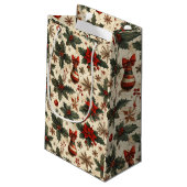 Tijdloze Kerstmis Klein Cadeauzakje (Achterkant Gekanteld)