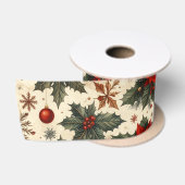 Tijdloze Kerstmis Satijnen Lint (Spoel)