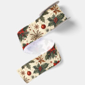 Tijdloze Kerstmis Satijnen Lint (Achterkant)