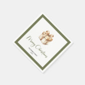 Tijdloze Kerstpresent Custom Familie Servetten @ (Hoek)
