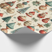 Tijdloze Kerstspullen Cadeaupapier (Hoek)