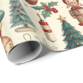 Tijdloze Kerstspullen Cadeaupapier (Rol Hoek)
