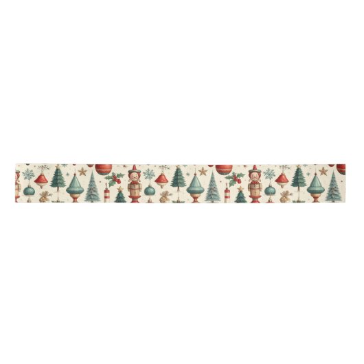 Tijdloze Kerstspullen Satijnen Lint (Voorkant)