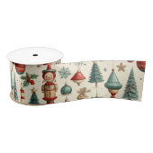 Tijdloze Kerstspullen Satijnen Lint (Spoel)