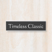 Tijdloze Klassiek Deurbordje (Voorkant)
