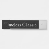 Tijdloze Klassiek Deurbordje (Voorkant)