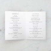 Tijdloze Klassieke Formele Katholieke Bruiloft Programma (Binnen)