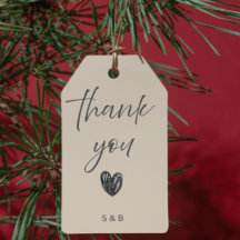 Tijdloze Klassieke Trouw Dank Betuiging Tag