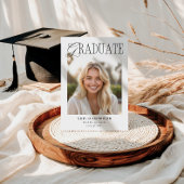 Tijdloze klassieke typografie Foto Afstuderen Kaart
