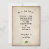 Tijdloze klok verjaardagsfeest kaart (Achterkant)