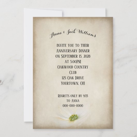 Tijdloze klok verjaardagsfeest kaart (Achterkant)