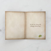 Tijdloze Klokkaart voor Jubileum Kaart (Binnen)