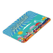 Tijdloze Kuta: Fun Bali Briefkaart Magneet (Linkerzijde)