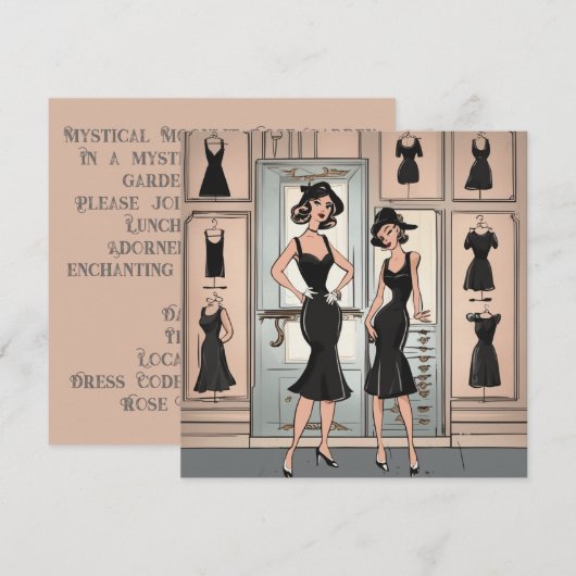 Tijdloze LBD-Kaart: klassieke uiting van gevoelens Kaart (Voorkant / Achterkant)