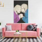 Tijdloze Liefde Canvas Afdruk (Insitu (Woonkamer))