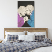 Tijdloze Liefde Canvas Afdruk (Insitu (Slaapkamer))