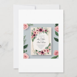 Tijdloze liefde: een bruiloft uitnodiging