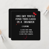 Tijdloze Liefde: Een Keepsake Kaart voor elke gele (Voorkant / Achterkant in situ)