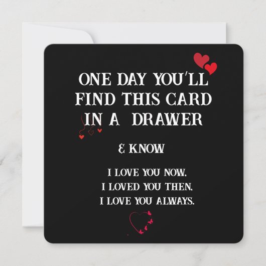 Tijdloze Liefde: Een Keepsake Kaart voor elke gele (Voorkant)