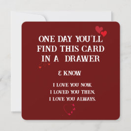 Tijdloze Liefde: Een Keepsake Kaart voor elke gele